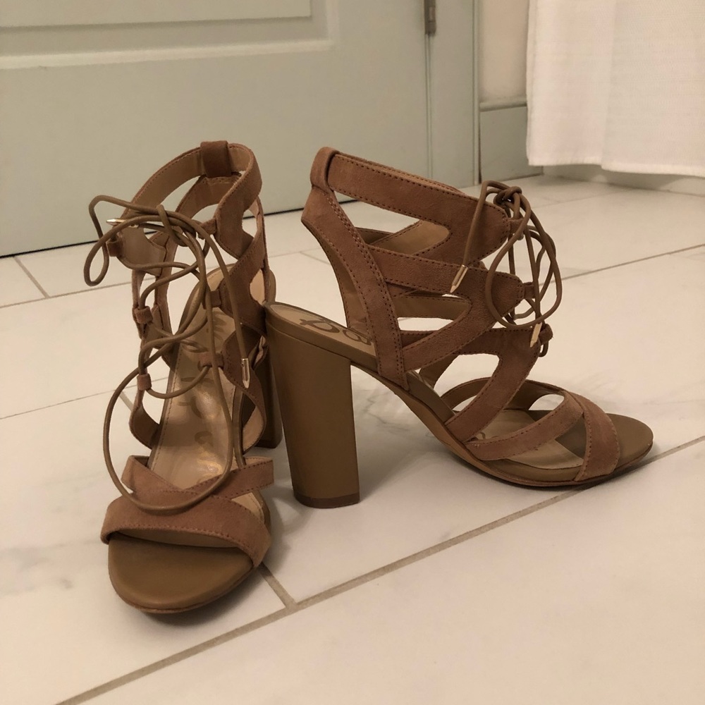 Sam Edelman Yardley Lace Up Heeled Sandal
